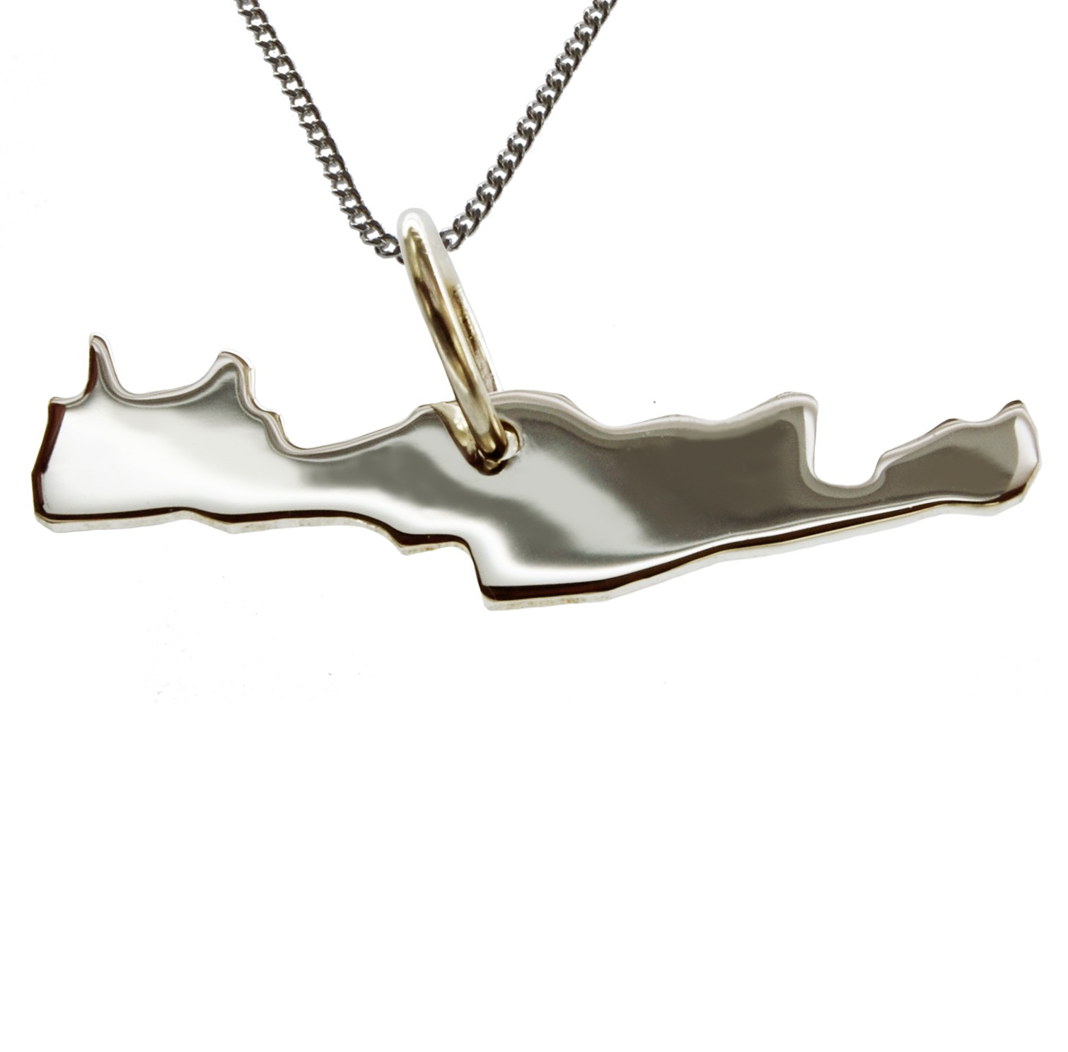 50cm Halskette + Kreta Anhänger in massiv 925 Silber