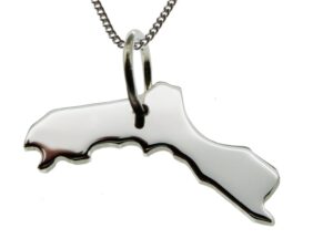 50cm Halskette + Kurdistan Anhänger in massiv 925 Silber