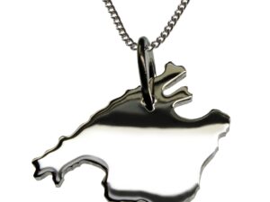 50cm Halskette + Mallorca Anhänger in massiv 925 Silber