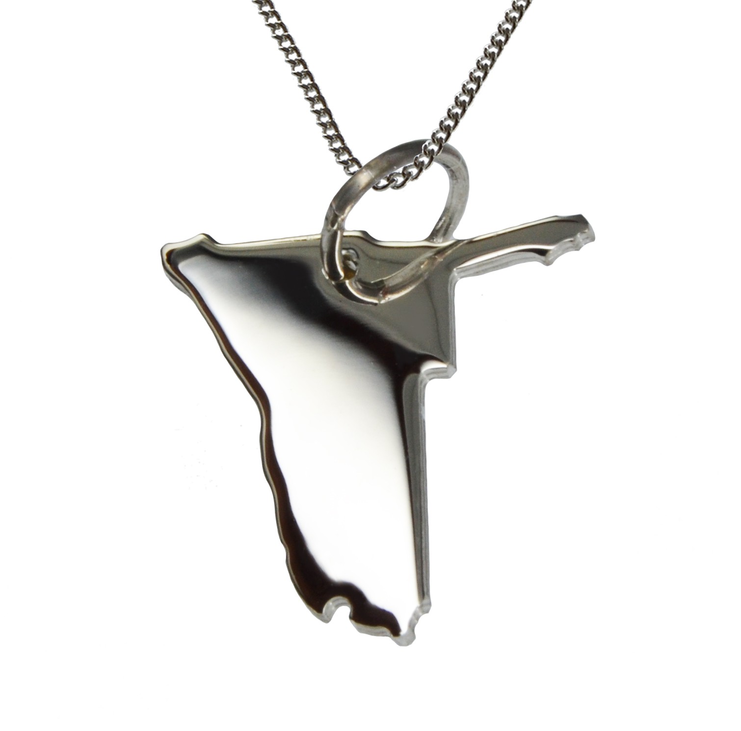 50cm Halskette + Namibia Anhänger in massiv 925 Silber