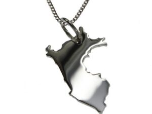 50cm Halskette + Peru Anhänger in massiv 925 Silber