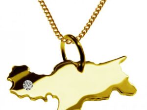 50cm Kette + Südtirol mit Brillant am Wunschort 585 Gold