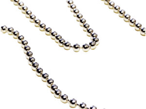 Kugelkette 2,5mm - 925 Silber - Karabiner-Verschluss - 45cm