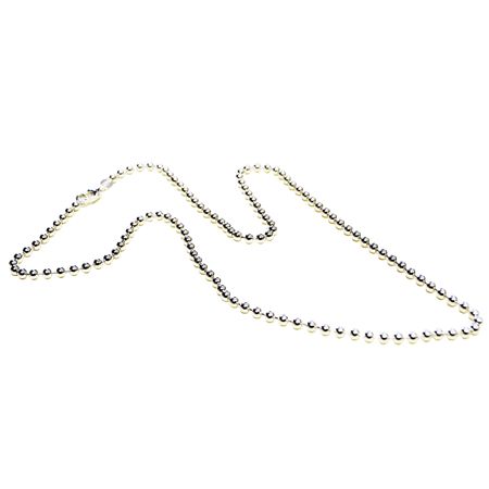 Kugelkette 2,5mm - 925 Silber - Karabiner-Verschluss - 70cm – Bild 3