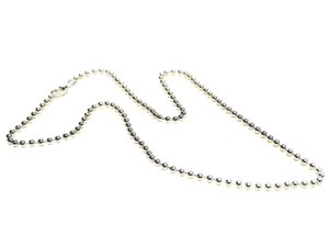 Kugelkette 2,5mm - 925 Silber - Karabiner-Verschluss - 90cm