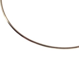 Halsreif Omega 0,8mm - 40cm - 333 Weißgold Kette