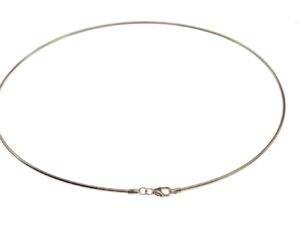 Halsreif Omega 1,2mm - 42cm - 585 Weißgold