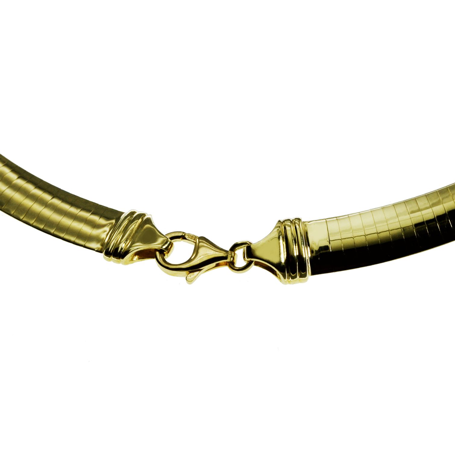 Halsreif Omega 4mm flach - 42cm - Wendeomega – Bild 3