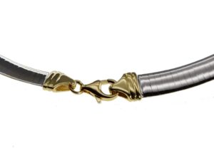 Halsreif Omega 2,5mm flach - 45cm - Wendeomega