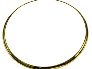 Halsreif Omega 3mm flach - 45cm 750 Gelbgold