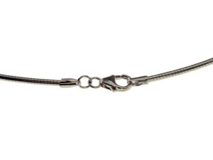 Halsreif Omega 2,5mm - 50cm - 750 Weißgold