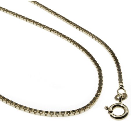 Halskette Venezia 0,9mm - 55cm - 333 Weißgold