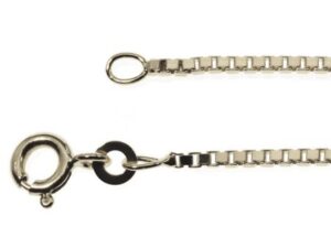 Halskette Venezia 0,9mm - 70cm - 585 Weißgold