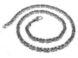 4mm Königskette 55cm  - 750 Gold Weißgold