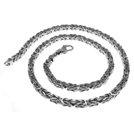 4mm Königskette 60cm - 750 Gold Weißgold