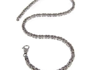 6mm Königskette 60cm  - 585 Gold Weißgold