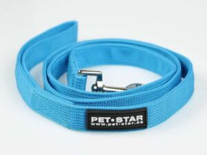 Pet-Star Leine (passend zum Pet-Star Softgeschirr / Netzgeschirr) - Blau