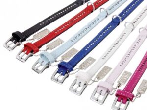 Karlie VINTAGE Strass Halsband Rot - 24 cm