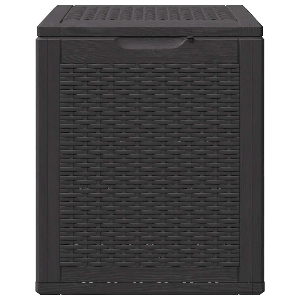 Garten-Aufbewahrungsbox 90 L Schwarz PP Rattan – Bild 3