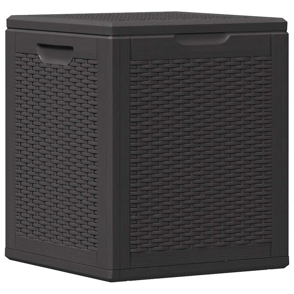 Garten-Aufbewahrungsbox 90 L Schwarz PP Rattan – Bild 6