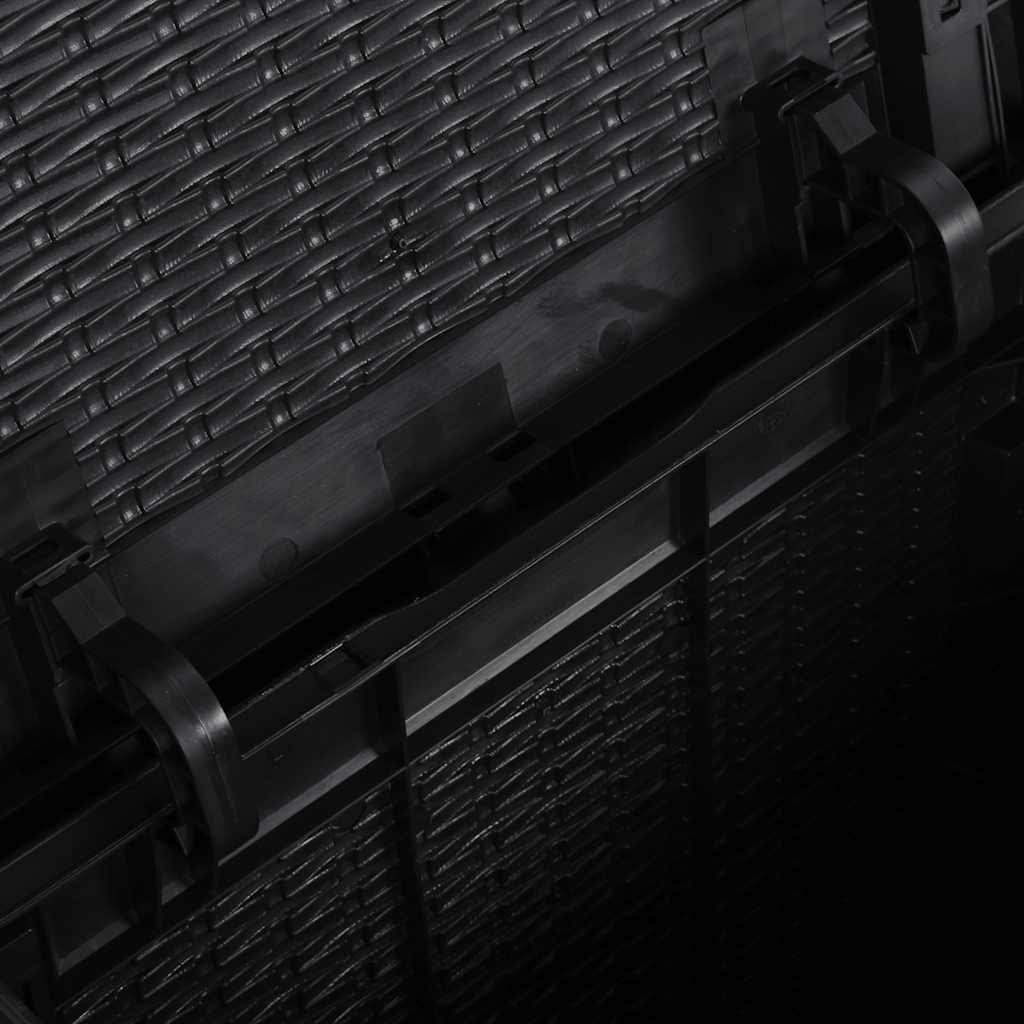 Garten-Aufbewahrungsbox 90 L Schwarz PP Rattan – Bild 7