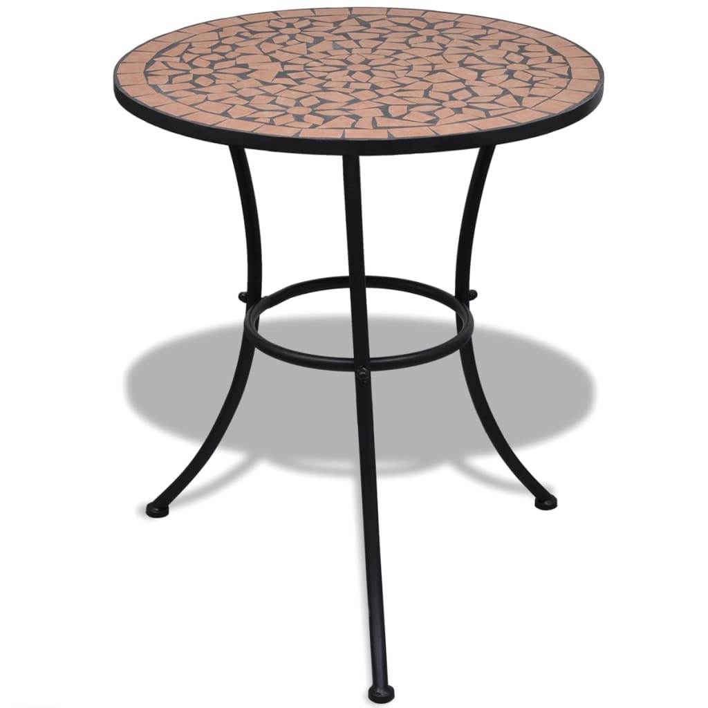 3-tlg. Bistro-Set Keramik Terrakotta – Bild 2