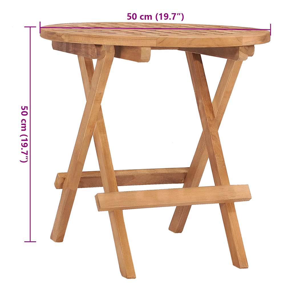 3-tlg. Garten-Essgruppe mit Kissen Klappbar Massivholz Teak – Bild 12