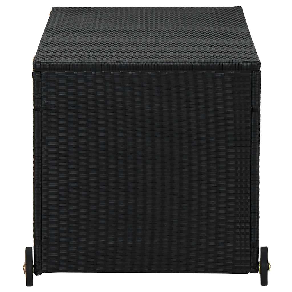 Garten-Auflagenbox Schwarz 120x65x61 cm Poly Rattan – Bild 5