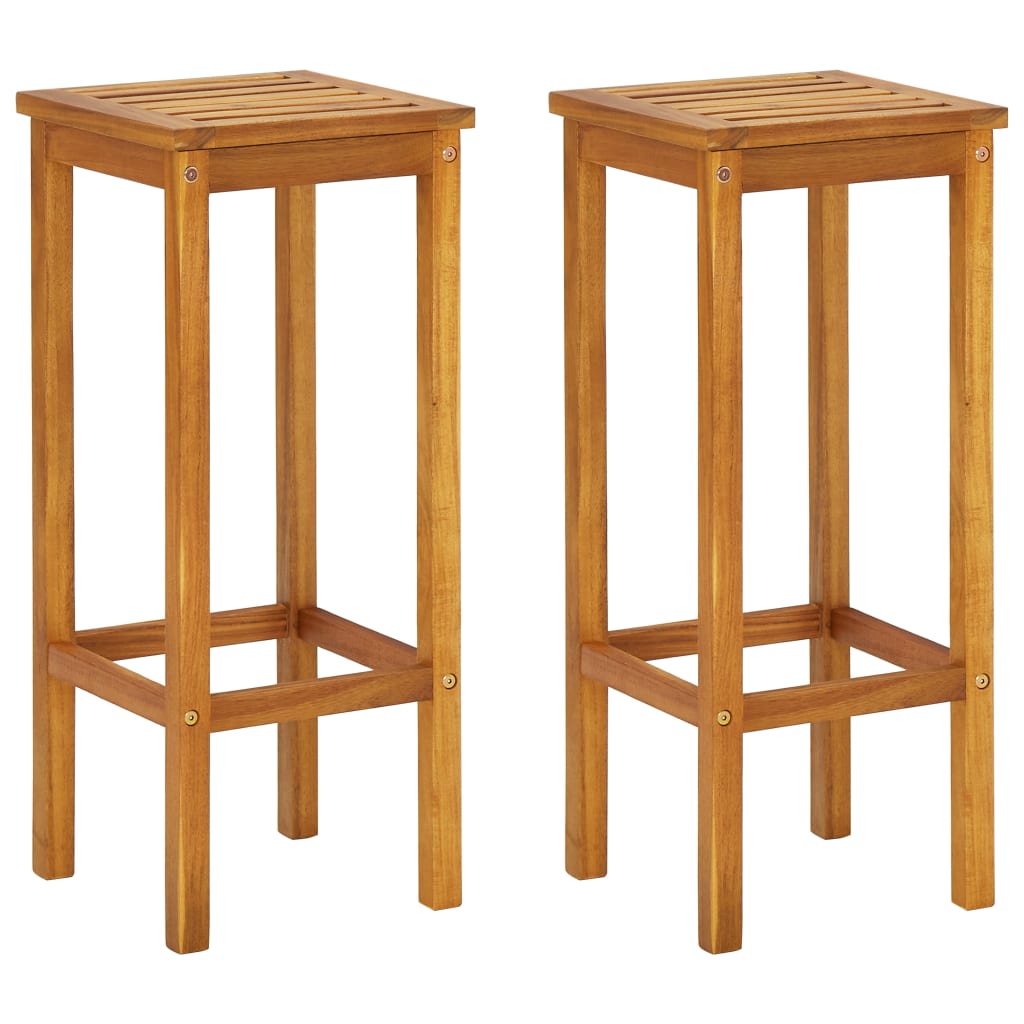 3-tlg. Balkon-Bar-Set Massivholz Akazie – Bild 6