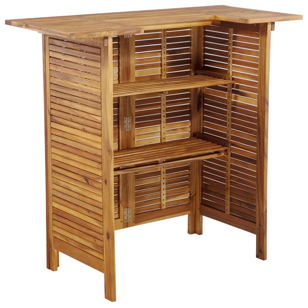 5-tlg. Gartenbar-Set Massivholz Akazie – Bild 5