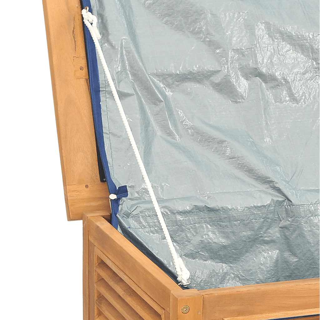 Gartenbox mit Beutel 60x50x58 cm Massivholz Teak – Bild 8
