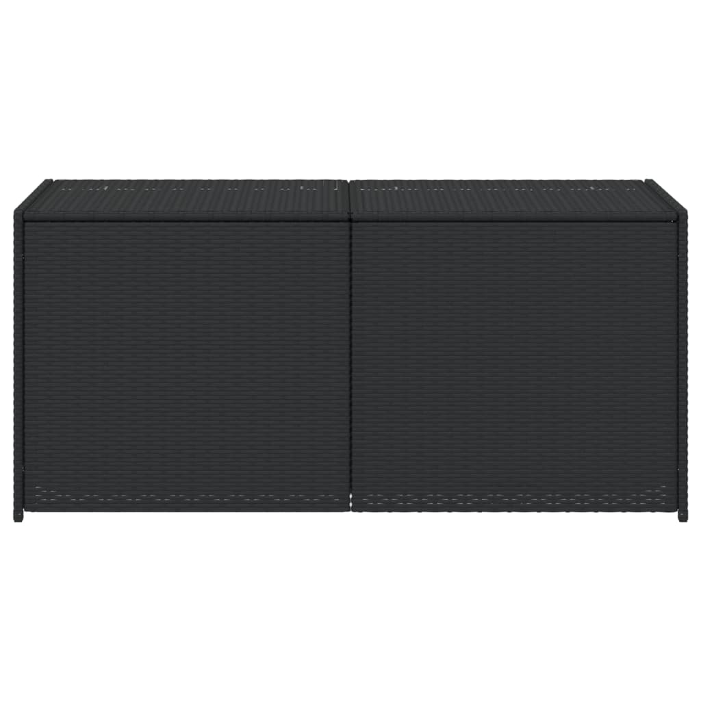 Gartentruhe Schwarz 283L Poly Rattan – Bild 4