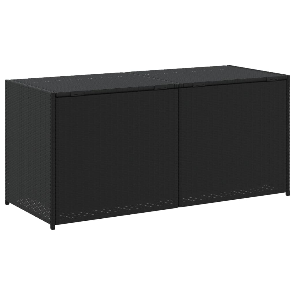 Gartentruhe Schwarz 283L Poly Rattan – Bild 6