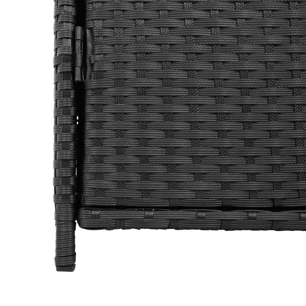 Gartenschrank Schwarz 83x45x76 cm Poly Rattan – Bild 12