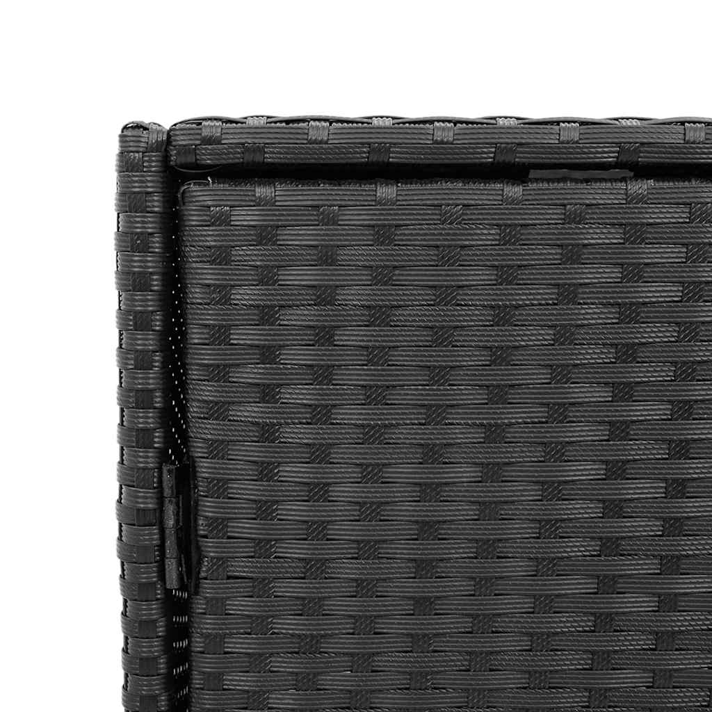 Gartenschrank Schwarz 55x59x80 cm Poly Rattan – Bild 9