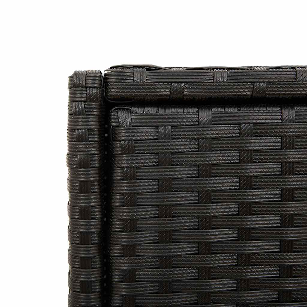 Gartenschrank Schwarz 55x55x111 cm Poly Rattan – Bild 10