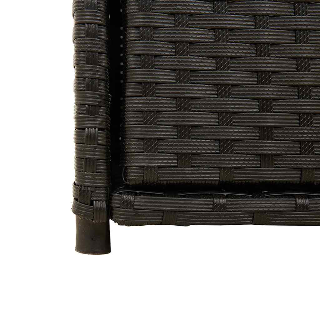 Gartenschrank Schwarz 55x55x111 cm Poly Rattan – Bild 11