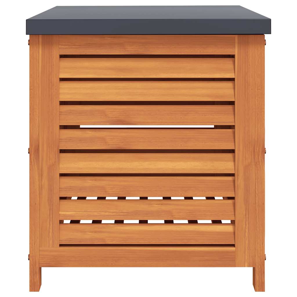 Gartenbox 60x50x55 cm Massivholz Eukalyptus – Bild 5