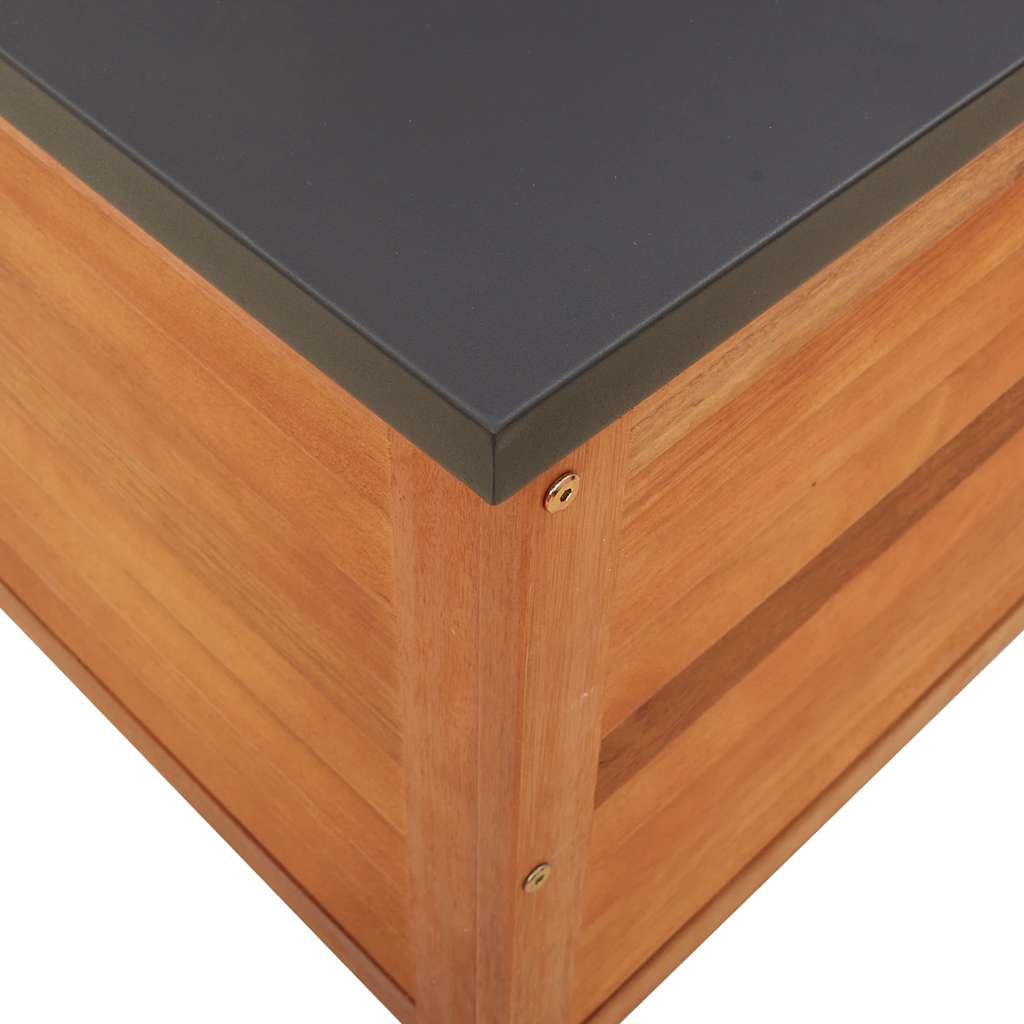 Gartenbox 60x50x55 cm Massivholz Eukalyptus – Bild 8