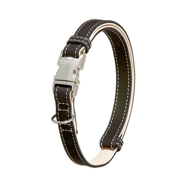 Karlie Buffalo Ultra Halsband - Schwarz/Hellbeige - 40 mm / 55-75 cm – Bild 4
