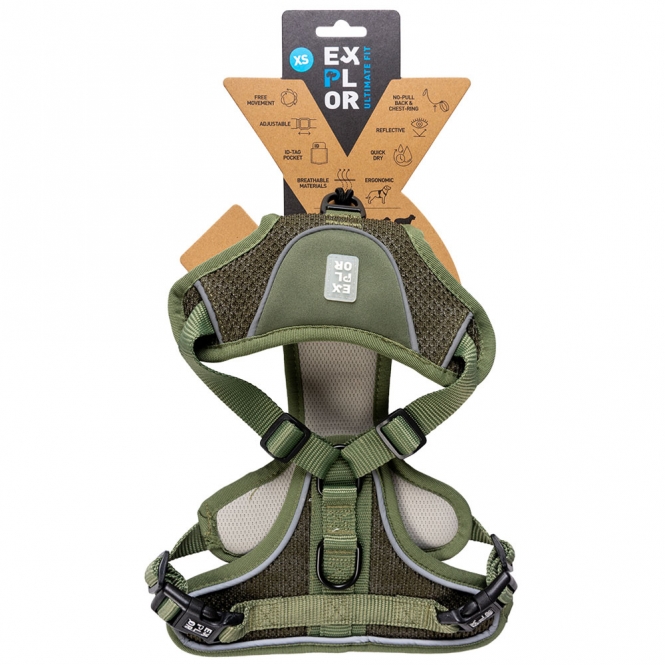 Duvoplus EXPLOR Ultimate Fit No-Pull-Geschirr - Undercover Green - S - 35-45cm - 40-52cm – Bild 2