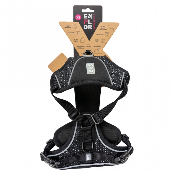 Duvoplus EXPLOR Ultimate Fit No-Pull-Geschirr - granite black - S - 35-45cm - 40-52cm – Bild 2