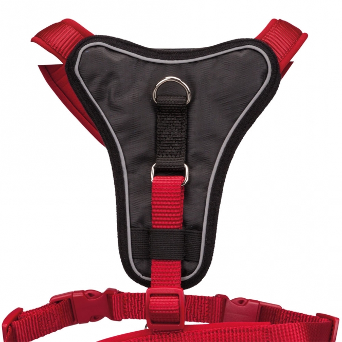 Trixie Premium Y-Geschirr - rot - 85-105 cm/25 mm – Bild 2