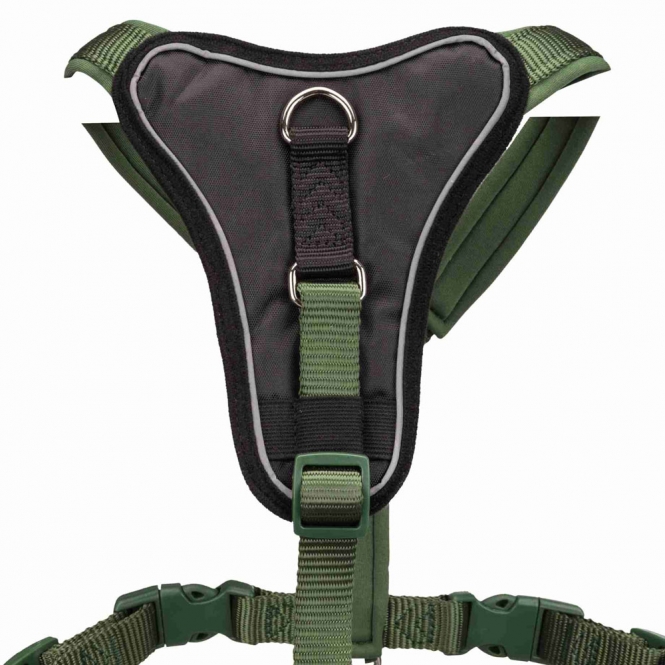 Trixie Premium Y-Geschirr - waldgrün - 75-95 cm/25 mm – Bild 2