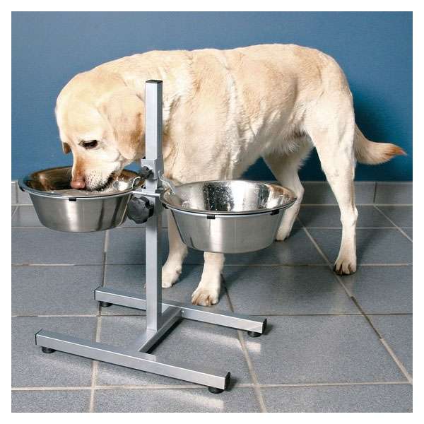 Trixie Hundebar mit Edelstahlnäpfen - 2 x 2,8 l – Bild 2
