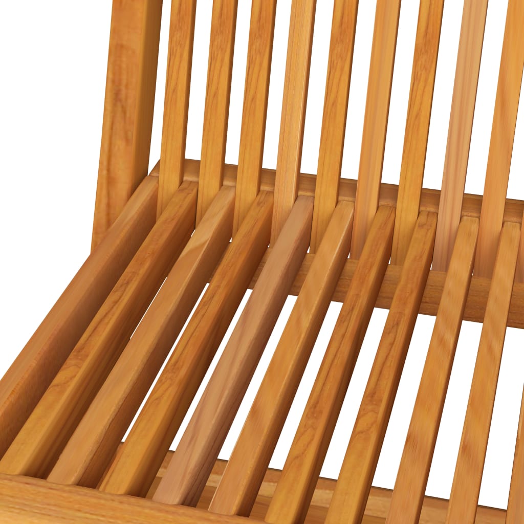 Klappbare Gartenstühle 6 Stk. Massivholz Teak – Bild 4