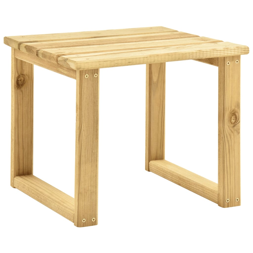 Garten-Sonnenliege mit Tisch und Auflage Kiefer Imprägniert – Bild 4