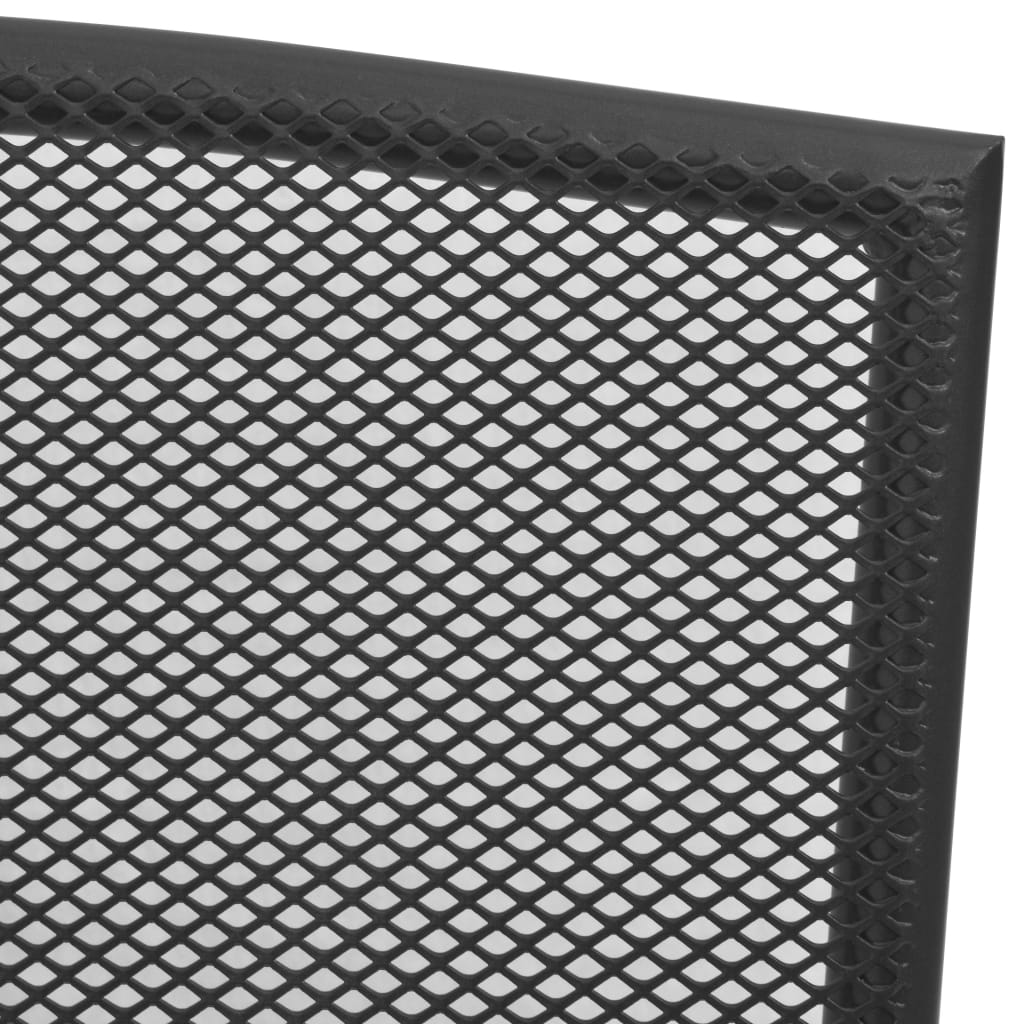 Gartenstühle 4 Stk. Mesh-Design Anthrazit Stahl – Bild 4