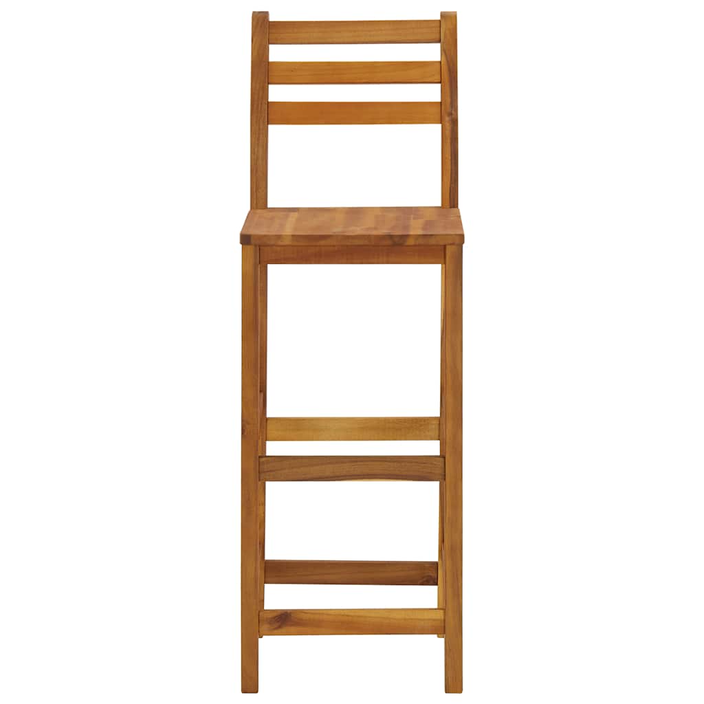 Barhocker 4 Stk. Massivholz Akazie – Bild 5