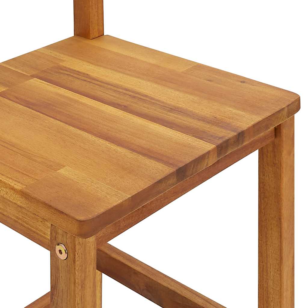 Barhocker 4 Stk. Massivholz Akazie – Bild 8